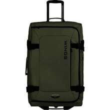 W WINGS Large Compression Soft Suitcase 28" 24" 20" Inch ROOK Travel Bag Luggage Polyester Zipper High Quality, Waterproof, Telescopic Handle, Wheels KHAKI - Army Green - View 4
