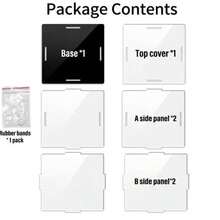 Collectible Display Case, Assembled Transparent Acrylic Box, Alternative To Glass Box, Used For Displaying Figures, Home Storage And Organizing Toys - Black - View 9