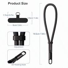 1pc Premium Anti-Theft Universal Phone Lanyard, Wrist Strap, 360° Rotatable, Crossbody, With Adjustable Self-Locking Buckle, Durable, Multiple Colors Available - Multicolor - View 6