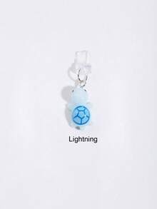 1pc Mini Turtle Design Dust Plug, DIY Hanging Pendant Charm Compatible With Iphone Charging Port, Type-C Charging Port Dust Stopper - Multicolor - View 10