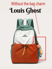 Mochila ligera. Disponible en cinco colores, cubre perfectamente tu trayecto diario, viajes al campus y salidas de fin de semana. El diseño de bolsillo pequeño con cordón en la parte delantera añade profundidad visual y hace que sea conveniente acceder rápidamente a artículos pequeños como teléfonos y llaves. - Multicolor - Ver 9