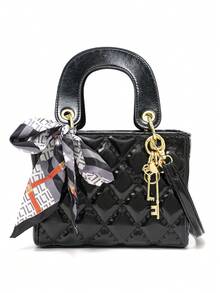 Dedoo Women's Floral Evening Handbag, Suitable For Girls, Women, Brides, Bridesmaids, Weddings, Parties, Proms, Nightclubs, Dates, Valentine's Day, Gifts (Includes Gift Bag) - Black - View 5