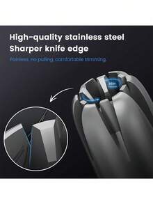 Stainless Steel Manual Nose Hair Trimmer/Washable Neutral Tool, For Nose Hair Grooming, Daily, Home, Hair, Unisex, Facial - Multicolor - View 4