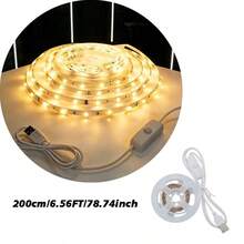 室內 LED 燈附按鈕開關與 USB LED 燈條，適用於客廳與臥室背景照明，易於安裝與裝飾 - 501 Switch Light Strip - 查看 21