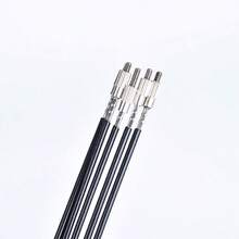 3PCS Violin Tailpiece Tailgut, Violin Instrument Accessories, 4/4 Adjustable Nylon Tailgut, Violin Tailpiece Adjustable Steel Wire Tailgut - Black 3Pcs - View 3