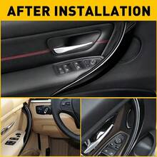 2件裝 BMW 3 4系列 F30 F32 2012-2019 內門把手保護飾條套 左右兩側 - 門把蓋 - 查看 3