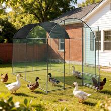 BingoPaw Large Metal Chicken Run Coop Walk-In Poultry Duck Pen Garden With Waterproof Cover - View 4