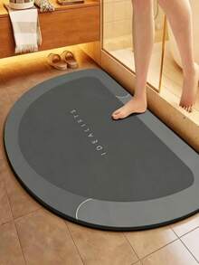 1pc Ultra Absorbent Non-Slip Bathroom Mat, Soft Water-Absorbing Quick-Drying Silicone Design. Suitable For Living Room, Kitchen, Hallway, Bathroom And Bedside Areas. Thickened Design, Also Perfect For Shower Spaces - Multicolor - View 2