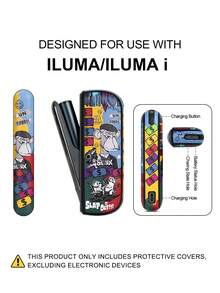 1PC For IQOS ILUMA ONE/ I One/New Iluma I One, ILUMA/Iluma I ,ILUMA PRIME/Iluma I Prime Protective Case Full Protection Anti-Drop Fashion Personalized Graffiti Leather Case Scratch-Resistant Anti-Abrasion Anti-Pressure Shock-Absorbing PU+PC Spliced Hard Shell Precise Hole Position Leather Case Couple Style Multiple Colors Available Gift For Self-Use Storage Box - 2 - View 19