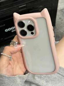 2入新款貓耳二合一親膚加厚防震手機殼，適用於Apple P15proma，女款時尚iPhone14promax防震P13/Xs/Xr卡通P11/7plus8p/78ES2軟殼保護套 - 彩色 - 查看 4