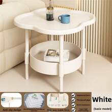1pc Creative Home Coffee Table Modern Minimalist Living Room Mobile Storage Rack Cream Style Sofa Side Table Bedside Table Corner Table, Living Room Coffee Table, Home Sofa Side Table, Bedroom Bedside Table, Balcony Table Coffee Table, Very Suitable For Bedroom, Living Room, Balcony Installation - Multicolor - View 16
