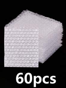 60/100pcs Transparent Plastic Bubble Packaging Bags, Reusable, Uncoated Durable Material, Clear Visible Design, Shockproof Bags, Suitable For Jewelry Display, Small Item Mailing And Shipping, Accessory Storage, Ideal For Small Business Daily Use - Multicolor - View 10