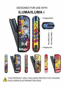 1PC For IQOS ILUMA ONE/ I One/New Iluma I One, ILUMA/Iluma I ,ILUMA PRIME/Iluma I Prime Protective Case Full Protection Anti-Drop Fashion Personalized Graffiti Leather Case Scratch-Resistant Anti-Abrasion Anti-Pressure Shock-Absorbing PU+PC Spliced Hard Shell Precise Hole Position Leather Case Couple Style Multiple Colors Available Gift For Self-Use Storage Box - 2 - View 9