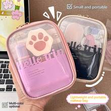 1pc Mini Makeup Bag, Simple Compact PVC Cosmetic Storage Bag, Skincare Toiletry Bag, Multi-Function Wallet, Jewelry Box, Women's Short Clutch, Lipstick Cosmetic Organizer Bag, Inner Small Bag, Waterproof Storage Bag, Portable Travel Bag, Card Wallet, Multi-Function Wallet, Women's Short Wallet, Coin Purse, Card Holder - Hello Package - View 2