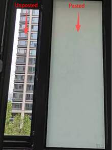 Thickened Frosted Glass Window Film, Privacy Anti-Peeping Translucent Opaque Glass Sticker For Office And Bathroom - White - View 3