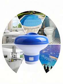 Automatic Floating Pill Dispenser For Swimming Pool - Automatic Pool Chemical Dispenser, Made Of Durable Plastic, Easy For Pool Maintenance, Featuring An Integrated Floating Design. When The Tank Is Full, It Floats On The Pool Surface, Enhancing The Overall Aesthetics Of The Pool. (Cleaning Tablets Not Included) - Multicolor - View 5