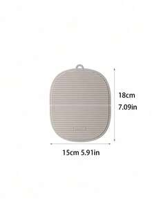 1pc Multi-Purpose Dining Table Mat, Kitchen Striped Non-Slip Heat-Resistant Placemat, Thick Silicone Insulation Pad, Non-Slip Kitchen Supplies, Practical Holiday Home Gift - Multicolor - View 9