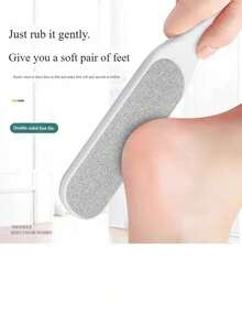 1pc Foot Scrub File, Callus Remover, Home Foot Care File, Stainless Steel Foot Scrub File, Suitable For Heels And Feet - Double-Sided Callus And Dead Skin Removal Tool, Foot Scraper, Home Foot Care Tool No Battery Required - A - View 5