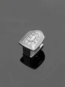1pc Letter Zirconia Gold Tooth Cap Hip Hop Single Tooth Grill Personalized Versatile Side Tooth Decor Suitable For Men And Women - 26-letter Tooth Ornament - View 16