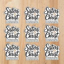 1/2/5pcs "Sisters In Christ Are Sisters For Life" Stickers, Suitable For Laptops, Water Bottles, Bibles, Journals, Faith Gifts For Christian Friends, Church Groups, Bible Study - A - View 1