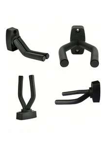 6 pièces/4 pièces/2 pièces Support mural pour guitare, 4 pièces/Set, Support mural pour guitare avec vis - Installation facile - Convient pour différentes tailles de guitares, basses, mandolines, banjos, ukulélés - Multicolore - Voir 4