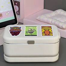 50pcs Fresh Cartoon American Retro Fruit Labels Creative Lemon Grape DIY Decoration Milk Tea Cup Stickers - Retro Fruit Labels - 1999 - View 10