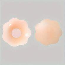 10pcs Reusable Seamless Silicone Nipple Covers, Invisible Self-Adhesive Anti-Protrusion Breast Pads, Comfortable Breathable Easy To Clean Lingerie Accessories For Women - A - View 5