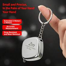 [Washable]2m Mini Tape Measure Keychain Laser Engraved Tape Custom Gift Ruler Waist Measuring Tape Stainless Steel 2m Tape Measure Waterproof Rust-Proof Waist Measuring Tape Gift Ruler Mini Tape Measure Keychain - Ultra-small and Portable - View 8