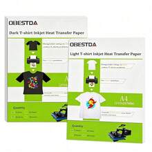 T-Shirt Thermal Transfer Paper (10 Sheets, 8.3x11.7") Printable Thermal Transfer Vinyl Suitable For Inkjet Printers - A4 - View 6