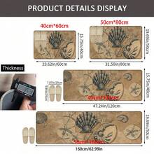 1pc, Home Decor, Ocean Creature Pattern Print, Linen Kitchen Rug, Kitchen Mat, Floor Mat, Bathroom Mat, Door Mat, 3D Print Rectangular, Suitable For Living Room, Bedroom, Hallway, Bathroom, Laundry Room - Polyester Rug, Suitable For Indoor And Outdoor Home Decor - Multicolor - View 11