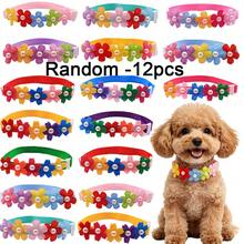5/12pcs Dog Bow Ties, Random Pattern Adjustable Dog Collar, Cute Pet Grooming Accessories, Cat And Dog Universal Grooming Bows - Multicolor - View 8