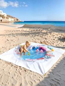 1 buah Alas Bermain Air Lipat untuk Anak, Alas Bermain Air Luar Ruangan 2-in-1, Alas Pantai & Kolam Renang Tahan Air dan Tahan Pasir - MultiWarna - View 4