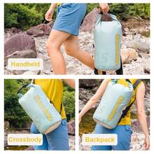 10L/15L/25L 乾濕分離背包 防水袋，捲頂設計，IPX6 防水 - 彩色 - 查看 7