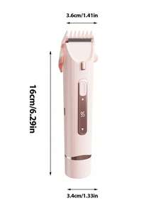 女用比基尼修剪器 2合1雙頭電動比基尼剃毛器，可充電 Type-C 私密毛髮修剪器，適用於腋下、腿部、手臂和臉部，迷你面部除毛器，400mAh 電池，一鍵操作，便攜旅行尺寸（粉色/紫色） - 彩色 - 查看 3