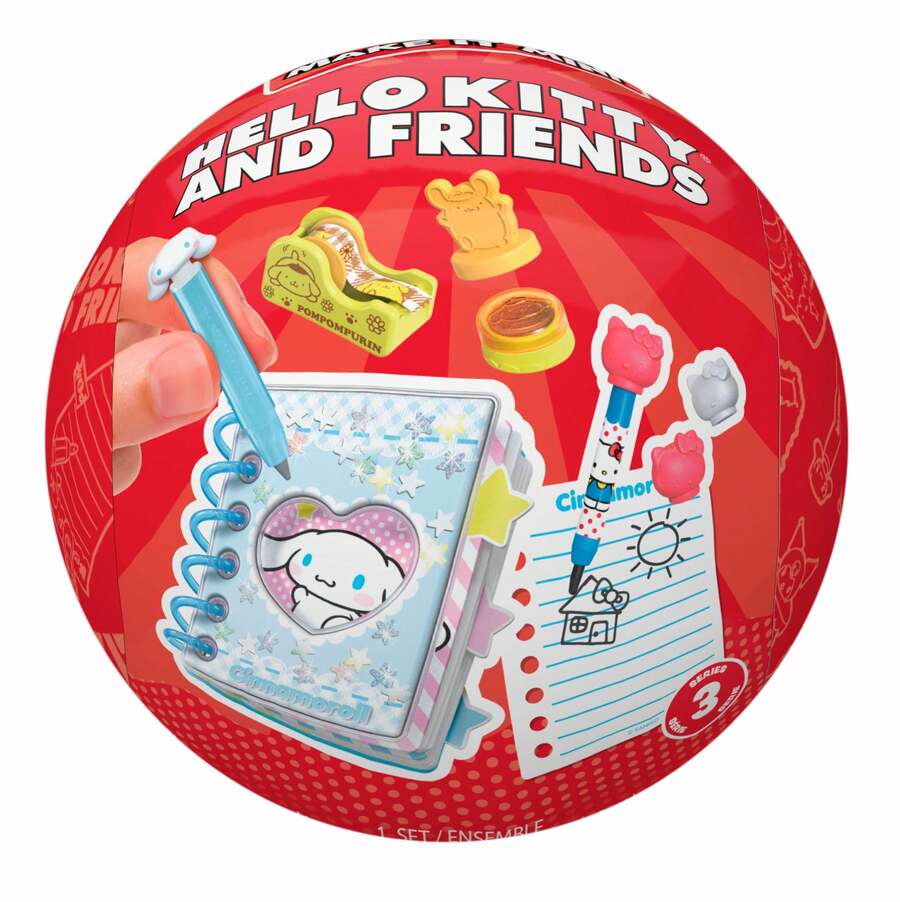 MGA Entertainment MGA's Miniverse Make It Mini Hello Kitty And Friends Series 3 Mini Collectibles, Sanrio, Retro Stationery Replicas, Crafts, DIY(Random) - Multicolor - View 1