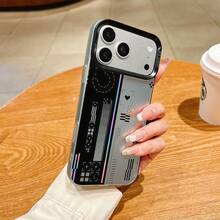 幾何パターン モノトーン カラーグラデーション 抽象デザインケース,家族、恋人、友人、そして子供たちへのプレゼントに最適です。 - ブラック - チェックする 2
