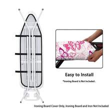 1pc Ironing Board Replaceable Cover , Butterfly Flower Print Polyester Household Ironing Table Cloth Ironing Board - Multicolor - View 3
