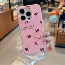 Funda suave antigolpes, compatible con iPhone 17/16/15/14/13/12/11 Series,  S25/S24/S23/A Series, OPPO, VIVO - Rosa - Ver 1