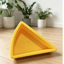 1 pieza Caja de almacenamiento de joyas con forma de queso lindo, organizador de escritorio de material PLA impreso en 3D, puede almacenar anillos/pendientes/collares, decoración de habitación estilo kawaii, bandeja de almacenamiento de accesorios pequeños para chicas - Amarillo - Ver 4