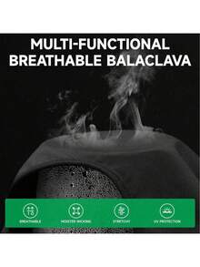 多入裝中性通用透氣運動面罩，多功能圍脖頭套，拉法帽，騎行面罩，適用於戶外健行、日常騎行、摩托車 - 彩色 - 查看 3