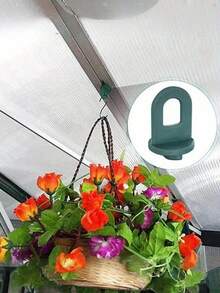 30Pcs/6Set Greenhouse Plant Fixing Clips With S-Hooks, Suitable For Hanging Plants Support, Indoor/Outdoor Gardens And Balconies, Potted Plants And Vines, Hanging Tools, Flower Pot Hanging Accessory, Plant Hooks And Hangers - Multicolor - View 6