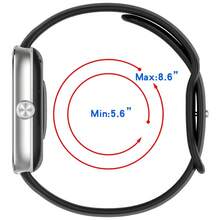 Butterfly Buckle Silicone Watch Strap Replacement Band Compatible With Redmi Watch 4 /5 /6 Compatible With Xiaomi 10Pro /9Pro /8Pro Smart Watch - one-size - View 4