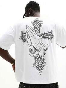 This Short, Rhinestone-Embellished Cross-Strap T-Shirt Features Decorative Details And Is Perfect For A Casual Street Style. - 白色 - 查看 1