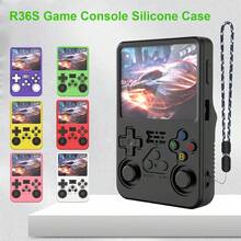 1 chiếc bao silicon mềm bảo vệ cho máy chơi game cầm tay retro R36S, chống sốc chống trầy chống rơi chống trượt, cắt chính xác cho tất cả các nút, thân thiện với da chống vân tay dễ vệ sinh, đi kèm dây đeo, nhiều màu sắc - Xem 2