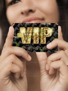 1pc VIP Member Credit Card Sticker Privacy Protection Card Skin, Gold Party Birthday Gift PVC Material Anti-Fingerprint Anti-Scratch Wear-Resistant Card Sleeve, Suitable For Men, Women, Couples, Small Chip Card, Bank Card Decoration Sticker, Credit Card, Transit Card, Student Campus Card Personalized DIY - Type a - View 5