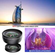 1pc 0.45x Professional HD Wide Angle Lens (With Macro Section) Compatible With ///Pentax And Other 58mm Interface Cameras - View 4