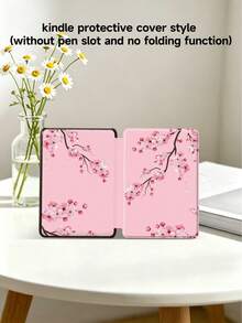 Pink Cherry Tree Protective Case Compatible With IPad Air 8(M4)2026(11-Inch), Air 4/5 10.9 Inch, 7/8/9th 10.2 Inch, Built-In Pencil Slot Compatible With Samsung Tab S6 10.4 Inch, Compatible With Kindle 11th Gen(2022/2024), Kindle Clara 2E, Clara Colour, Clara BW (6-Inch) And Libra Colour (7-Inch),Cute Girly And Stylish Design, Birthday And Holidays. - Multicolor - View 8