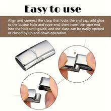 1Pc/2Pcs Magnetic Buckle, Flat Rectangular Magnetic Buckle, Inner Hole With Rounded Corners, Wrist Cord Buckle, Craft Jewelry Accessories Making Material, Jewelry & Watch Accessories > Jewelry Accessories > Bracelet Accessories, Jewelry Making Supplies Category, DIY Jewelry Accessories, Bracelet Connector Buckle - Multicolor - View 8
