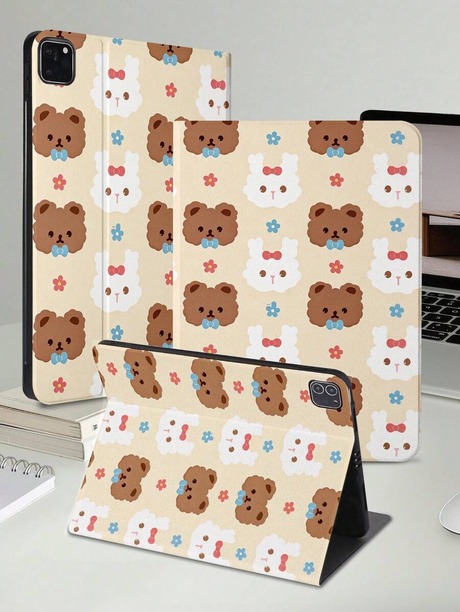 Apple 型號可調節多角度 2 折疊式背蓋內殼 防滑顆粒設計 TPU+PU 皮革 全包覆 防震耐磨 磁吸休眠/喚醒 休閒/極簡/趣味/可愛 可折疊平板保護套 書本式平板保護套 硬殼 無筆槽 - 彩色 - 查看 1