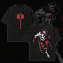 Inspirada en el Héroe de Viltrum Omni-Man – Camiseta Gráfica Retro de los 2000 de Nolan Grayson Invencible, Camiseta de Superhéroe Viltrumita, Camiseta de Algodón Unisex Estilo Streetwear - Blanco - Ver 1